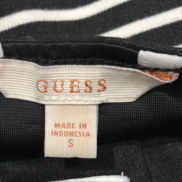 Guess Striped Halter Crop Blouse Sz S (N28) - Picture 4 of 4